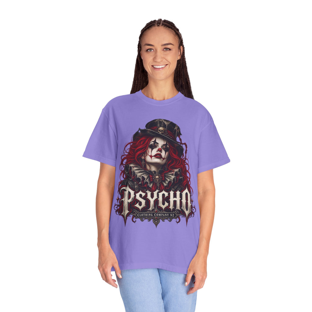 Psycho Female Clown Graphic T-Shirt