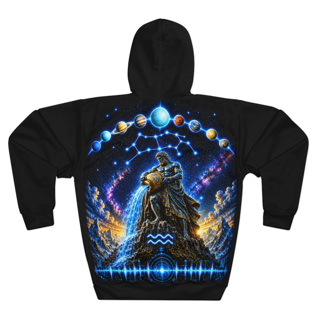 Aquarius Constellation Hoodie — Zodiac Aquarius Graphic Pullover