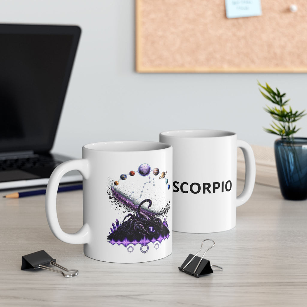 Zodiac Sign SCORPIO -- Ceramic Mug, (11oz, 15oz)