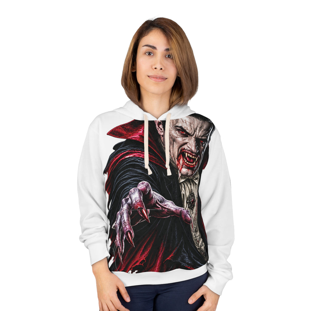 The Count Dracula Back Print Hoodie – Retro Horror Graphic Pullover