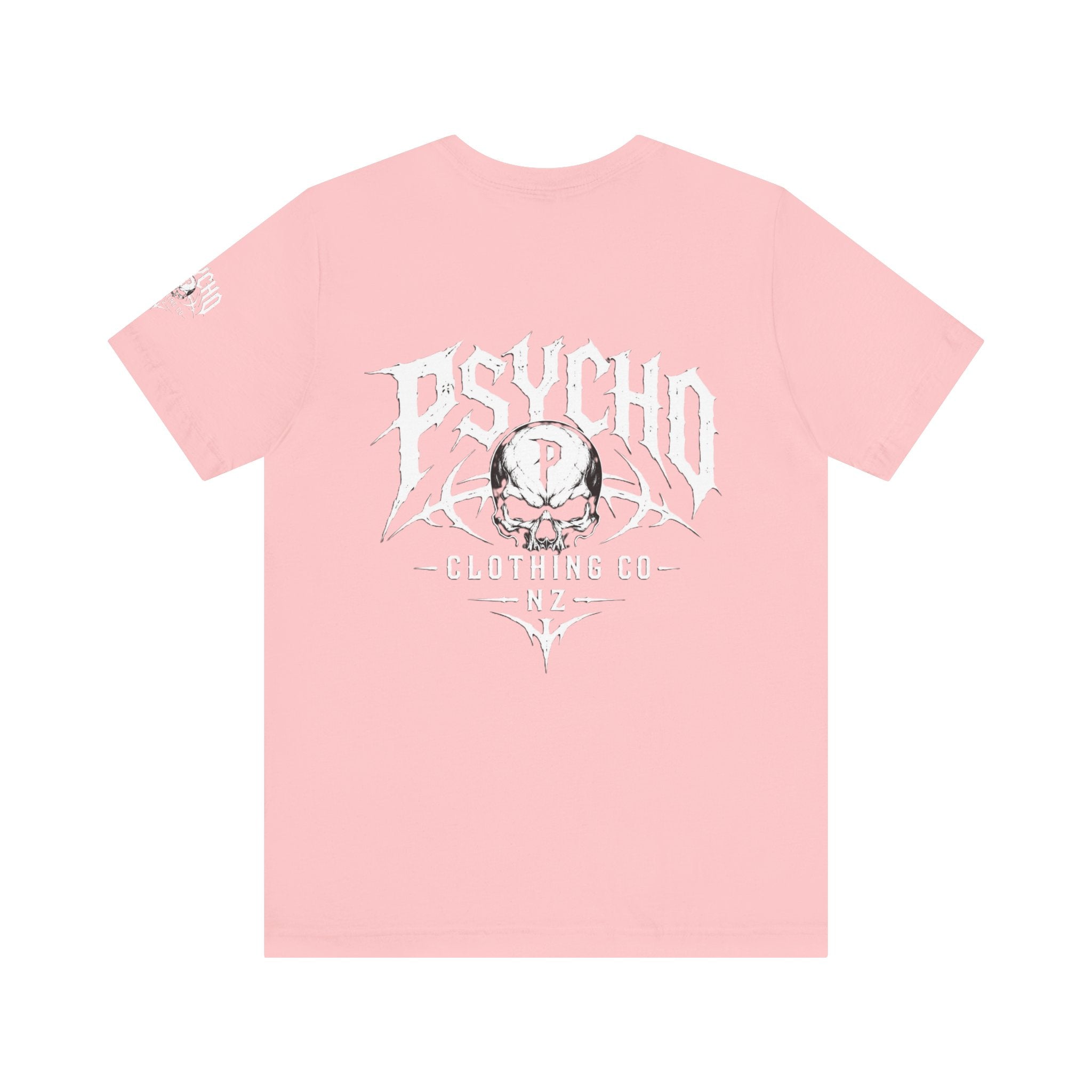 Psycho Clothing Co. Graphic Tee — Gothic Skull Logo T‑Shirt