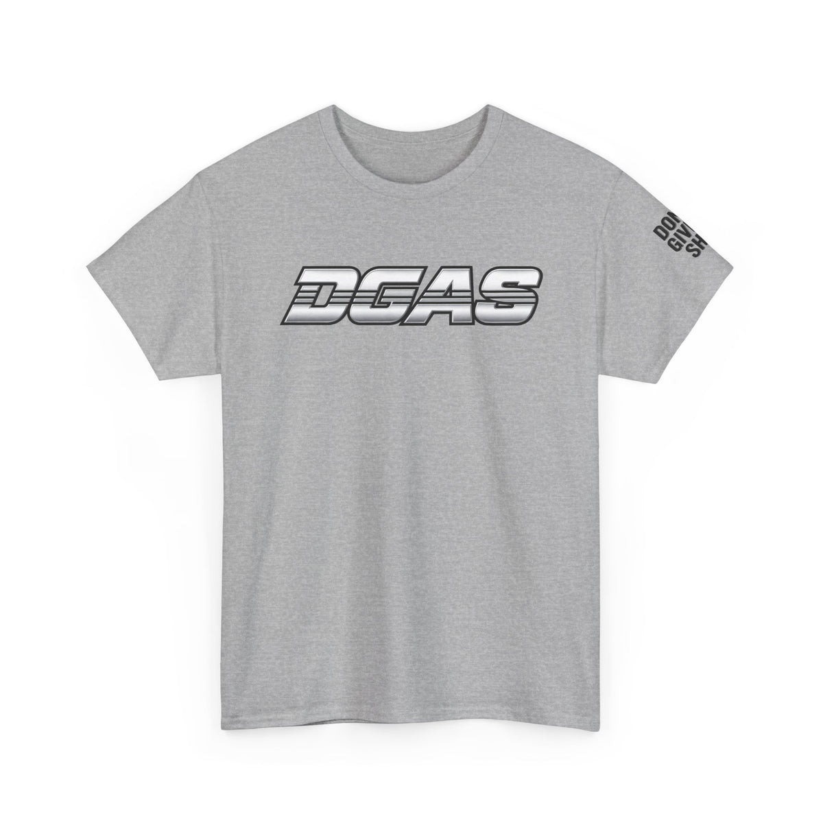 DGAS (Dont Give A Shit) Retro Logo Tee — White Graphic T-Shirt