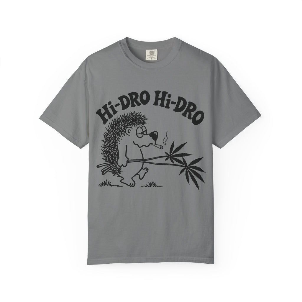 Hi-Dro The Stoned Hedgehog T-Shirt — Cute Retro Cannabis Graphic Tee
