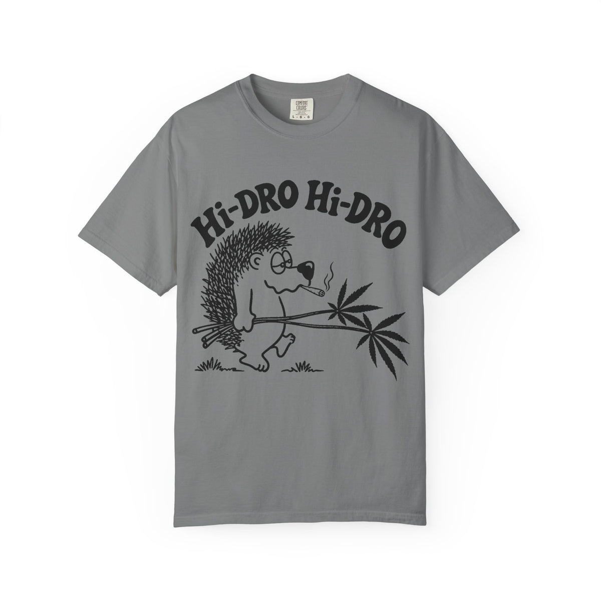 Hi-Dro The Stoned Hedgehog T-Shirt — Cute Retro Cannabis Graphic Tee