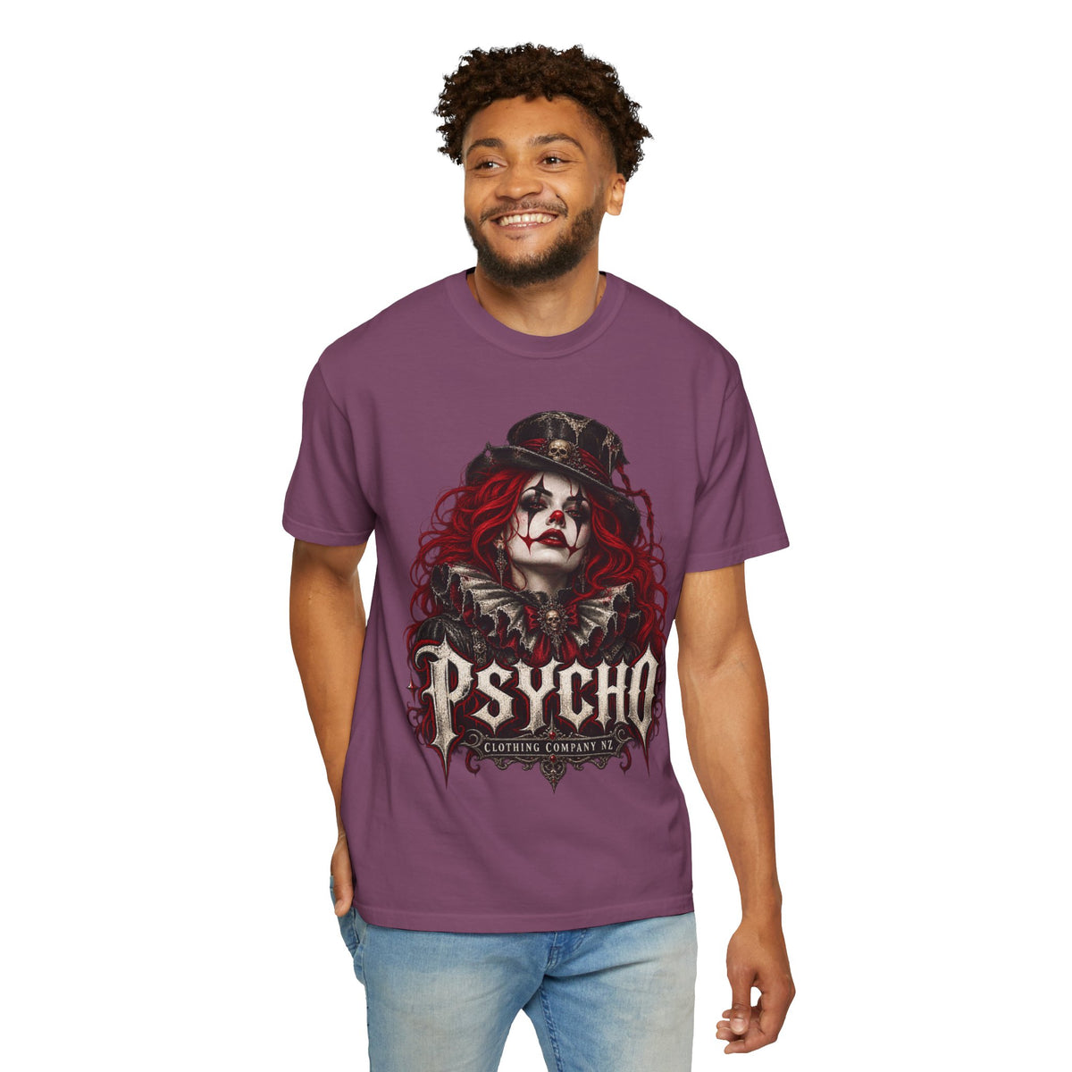 Psycho Female Clown Graphic T-Shirt