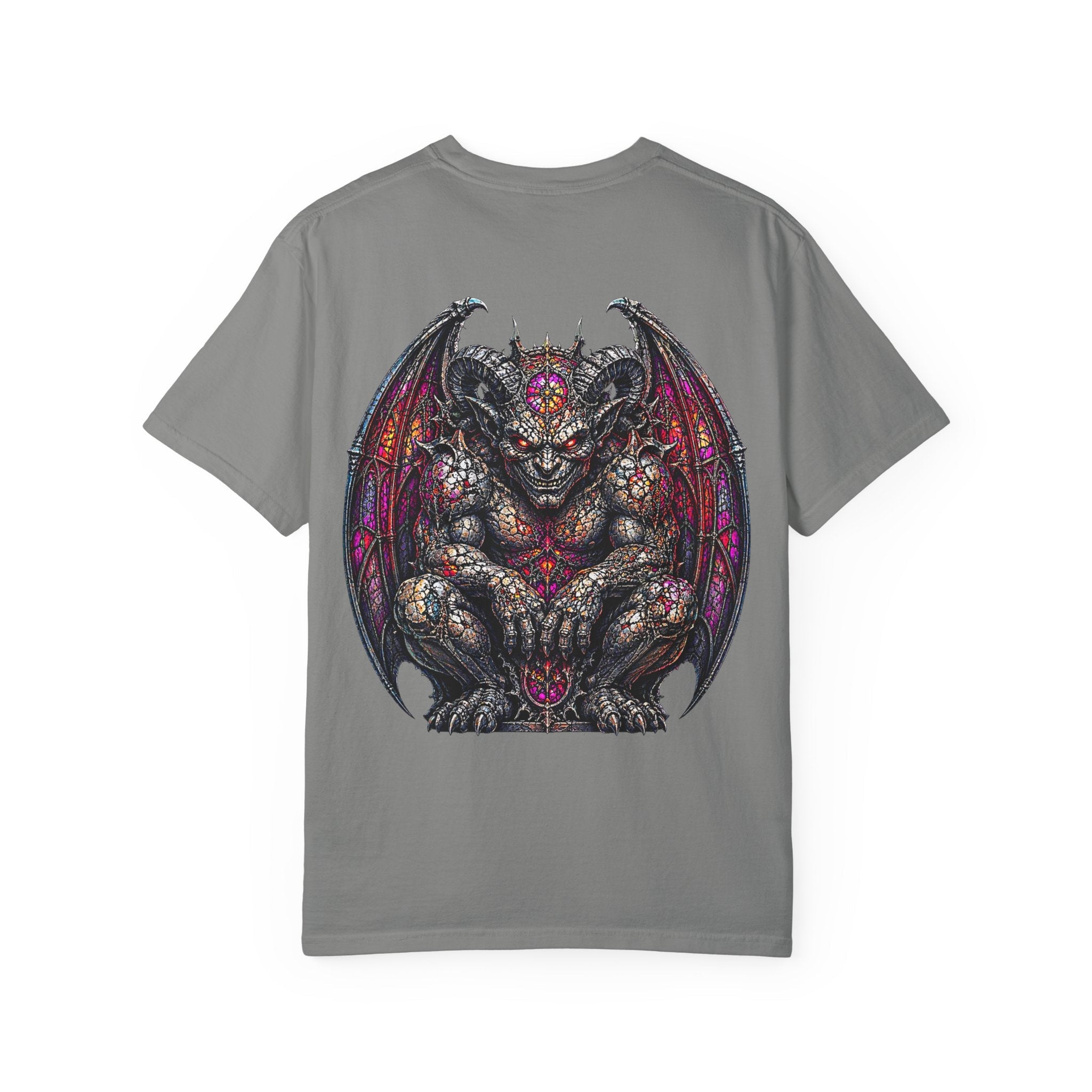 Gargoyle Graphic T-Shirt — Gothic Demon Back Print