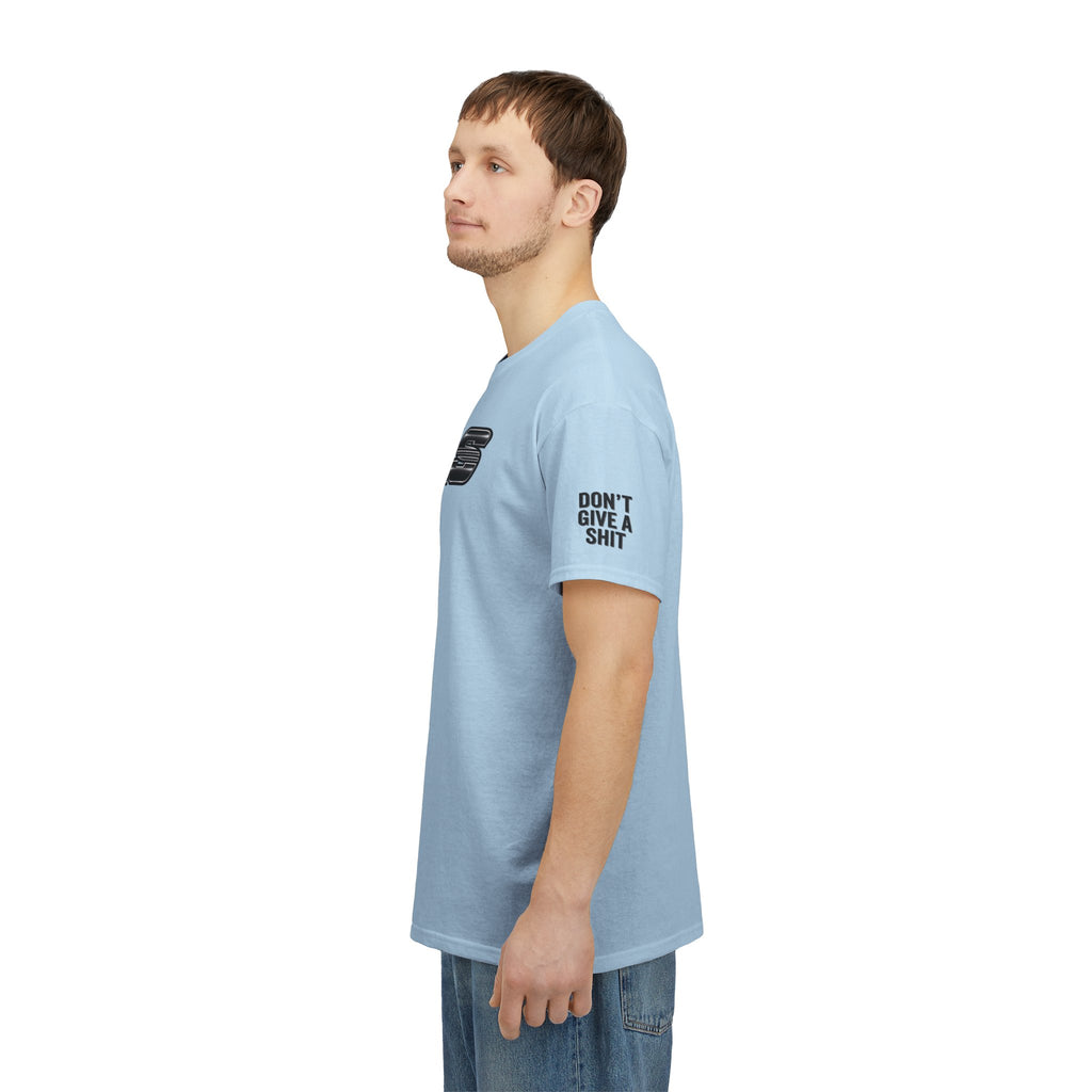 DGAS (Dont Give A Shit) Retro Logo Tee — White Graphic Short Sleeve Shirt