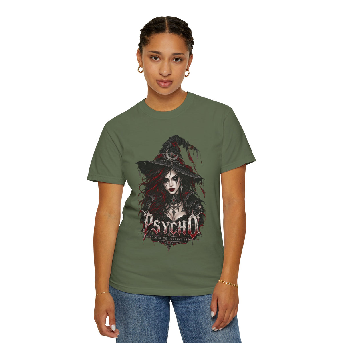 Psycho Witch Gothic Graphic T-Shirt