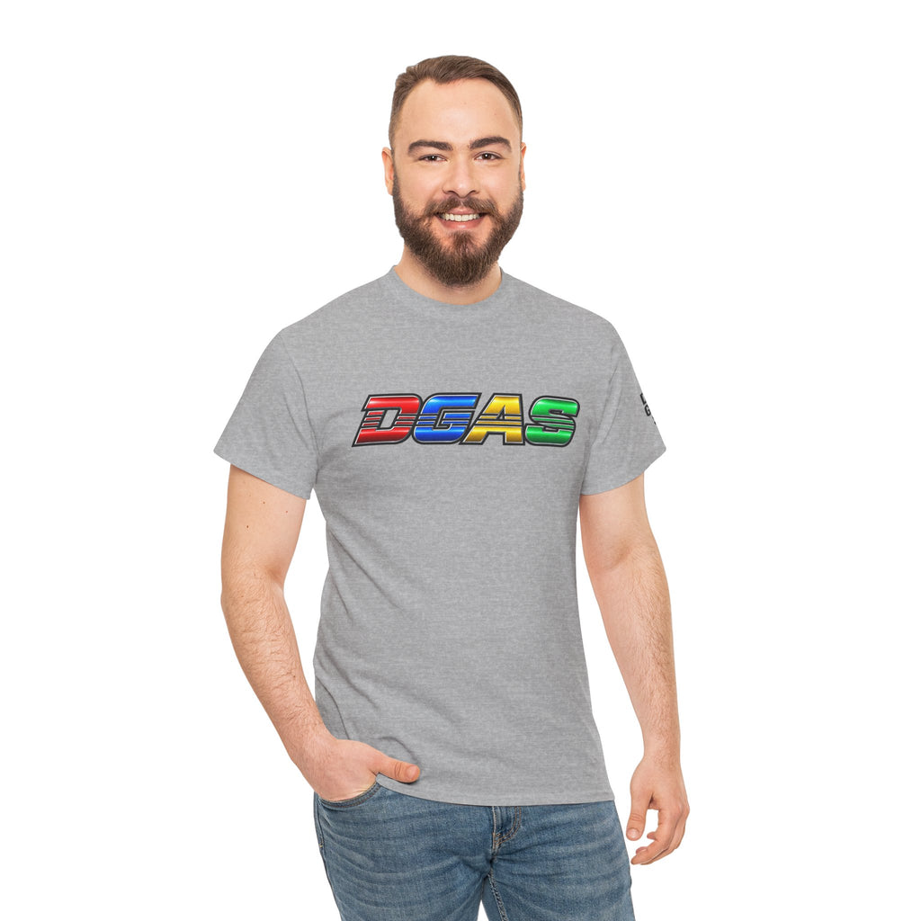 DGAS Dont Give A Shit Retro Rainbow Logo T‑Shirt