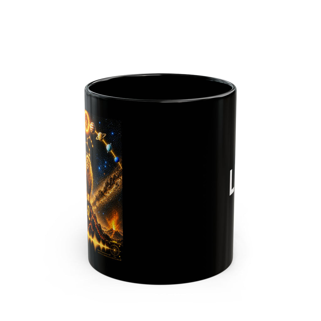 LEO Constellation Black Mug — Zodiac Coffee Cup (11oz, 15oz)