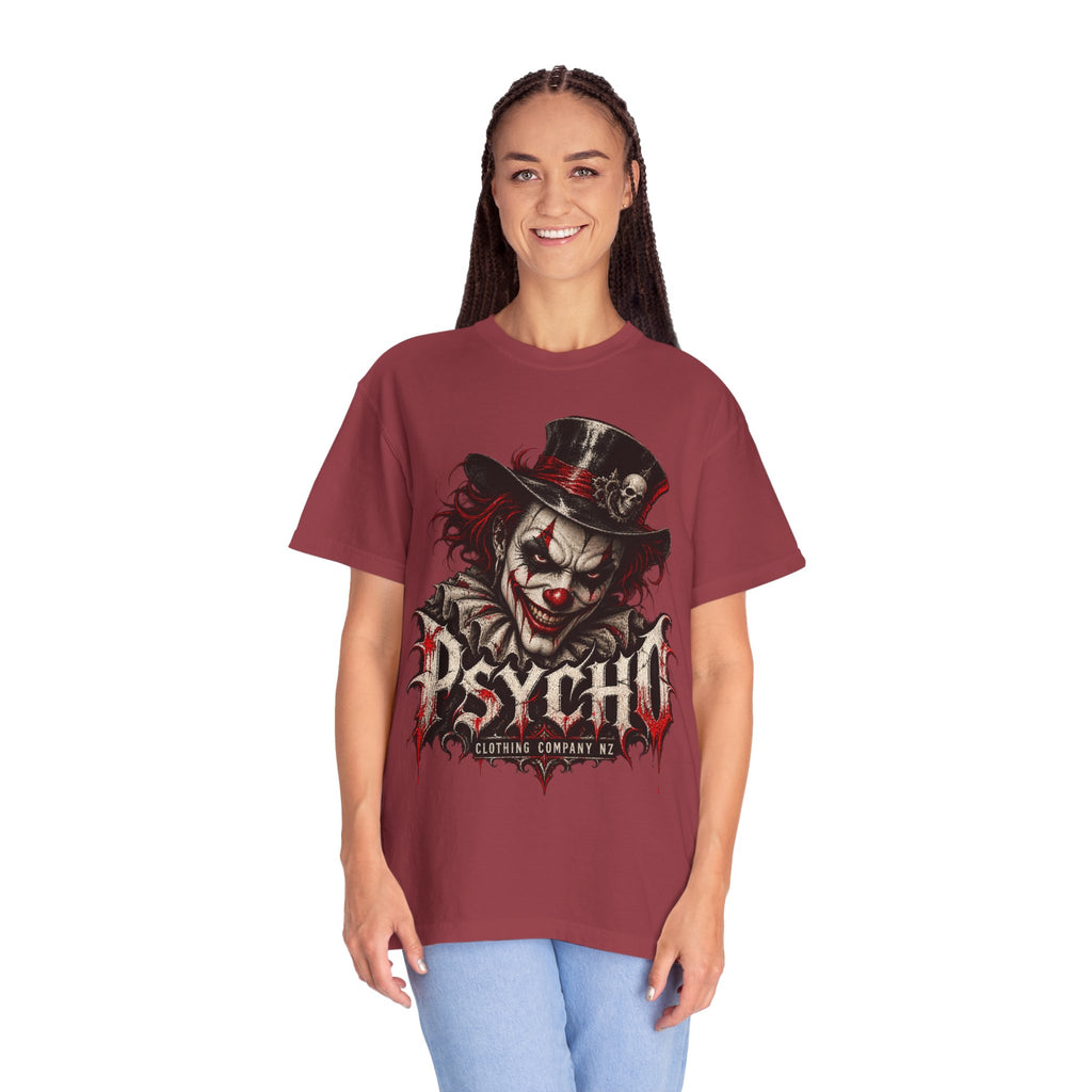 Psycho Clown Male Graphic T-Shirt — Creepy Gothic Horror Tee