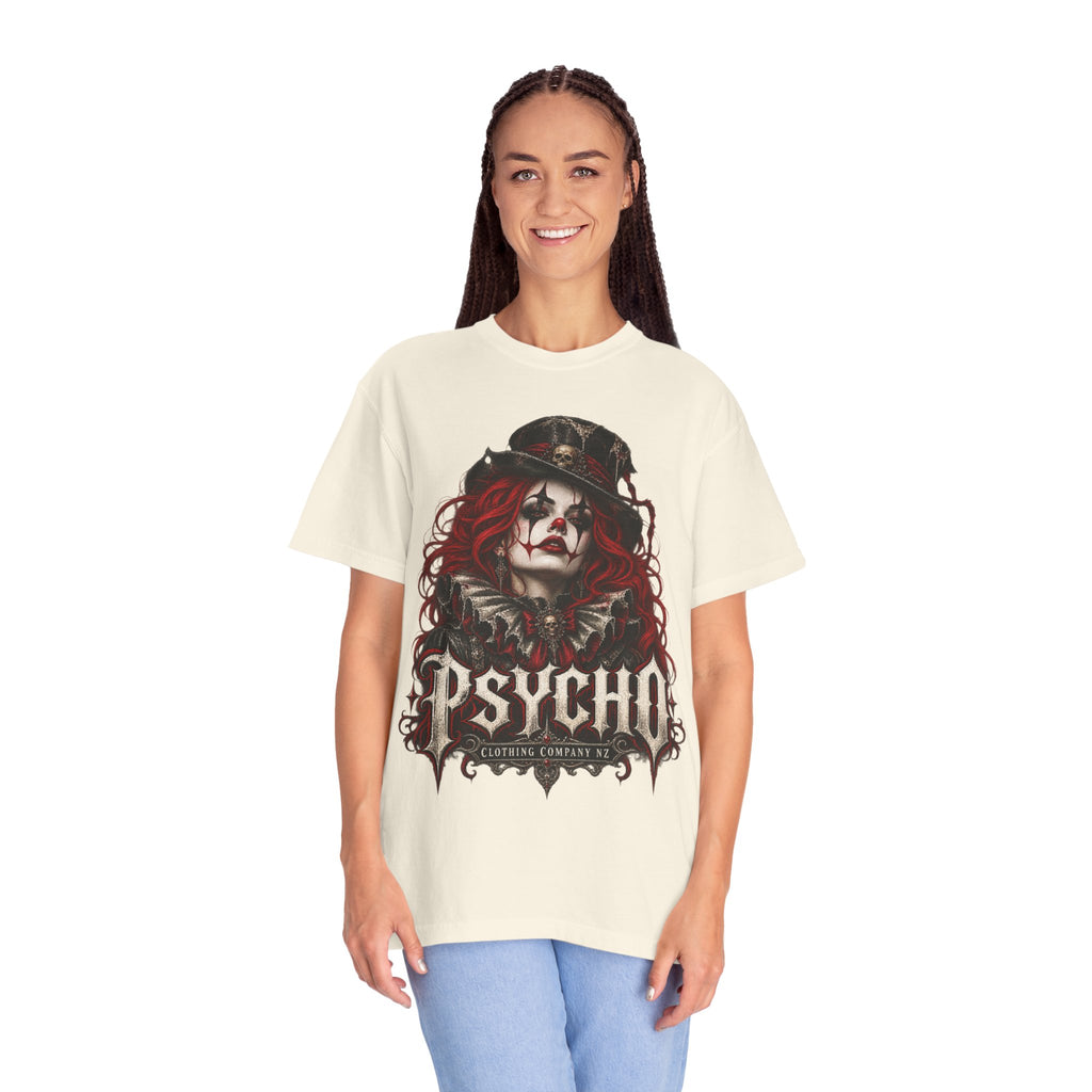 Psycho Female Clown Graphic T-Shirt