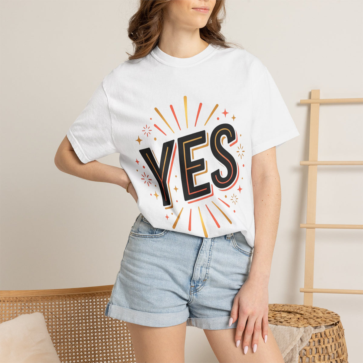 YES Graphic T-Shirt — Bold Retro Celebration Tee