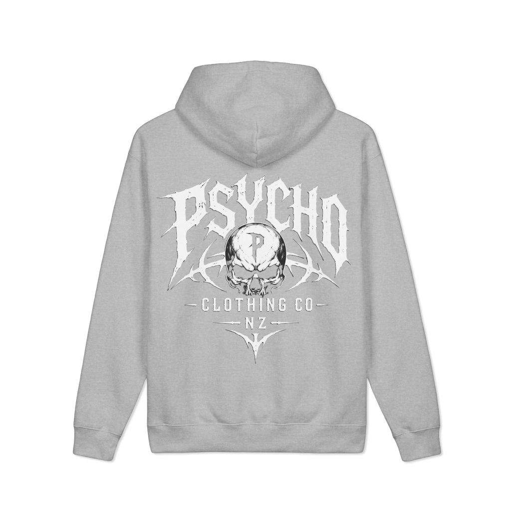 Psycho Skull Hoodie — Graphic Heavyweight Hooded Sweatshirt