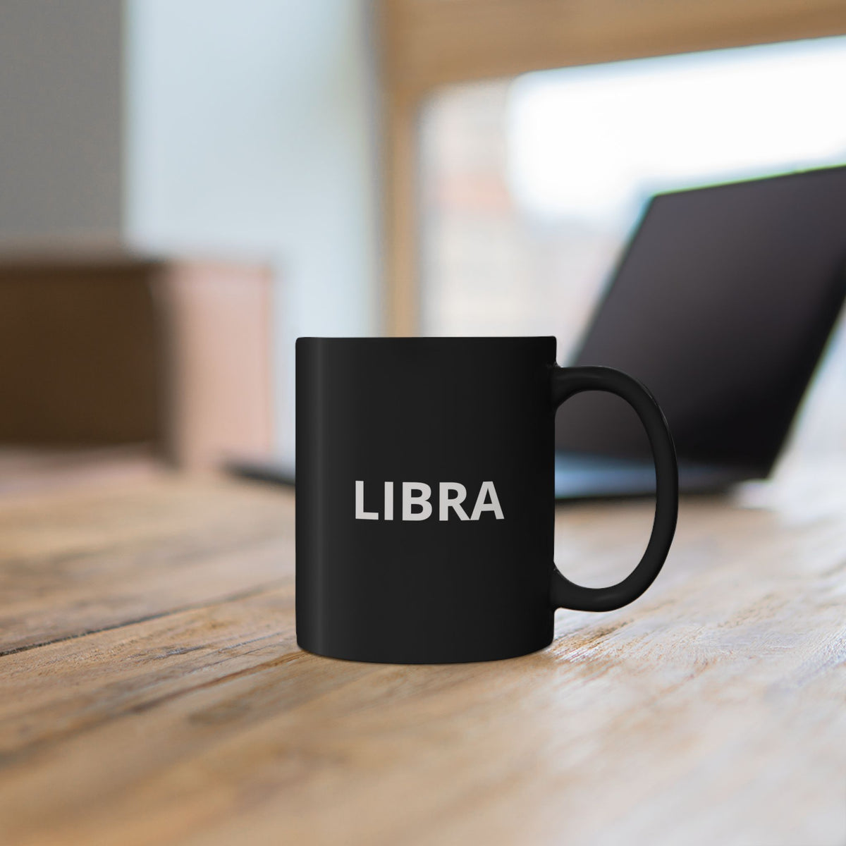 Libra Constellation Black Mug — Zodiac Coffee Cup (11oz & 15oz)