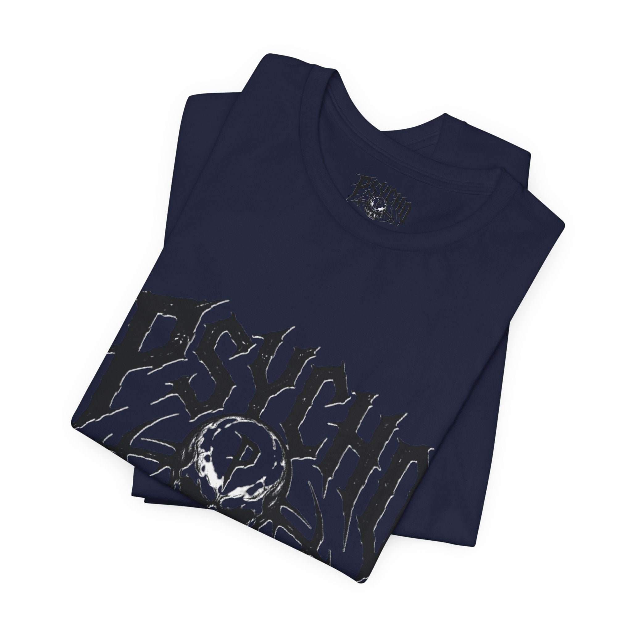 Psycho Clothing Co. Skull Tee — Gothic Rock Band Graphic T-Shirt