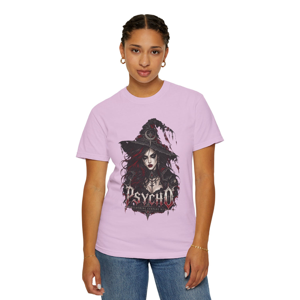 Psycho Witch Gothic Graphic T-Shirt