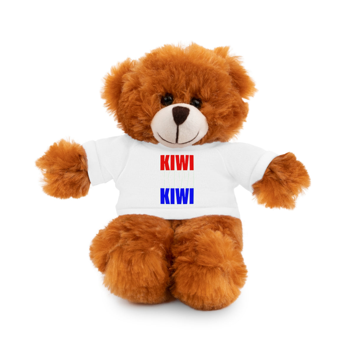Kiwi Stripe Teddy Bear with Graphic Tee
