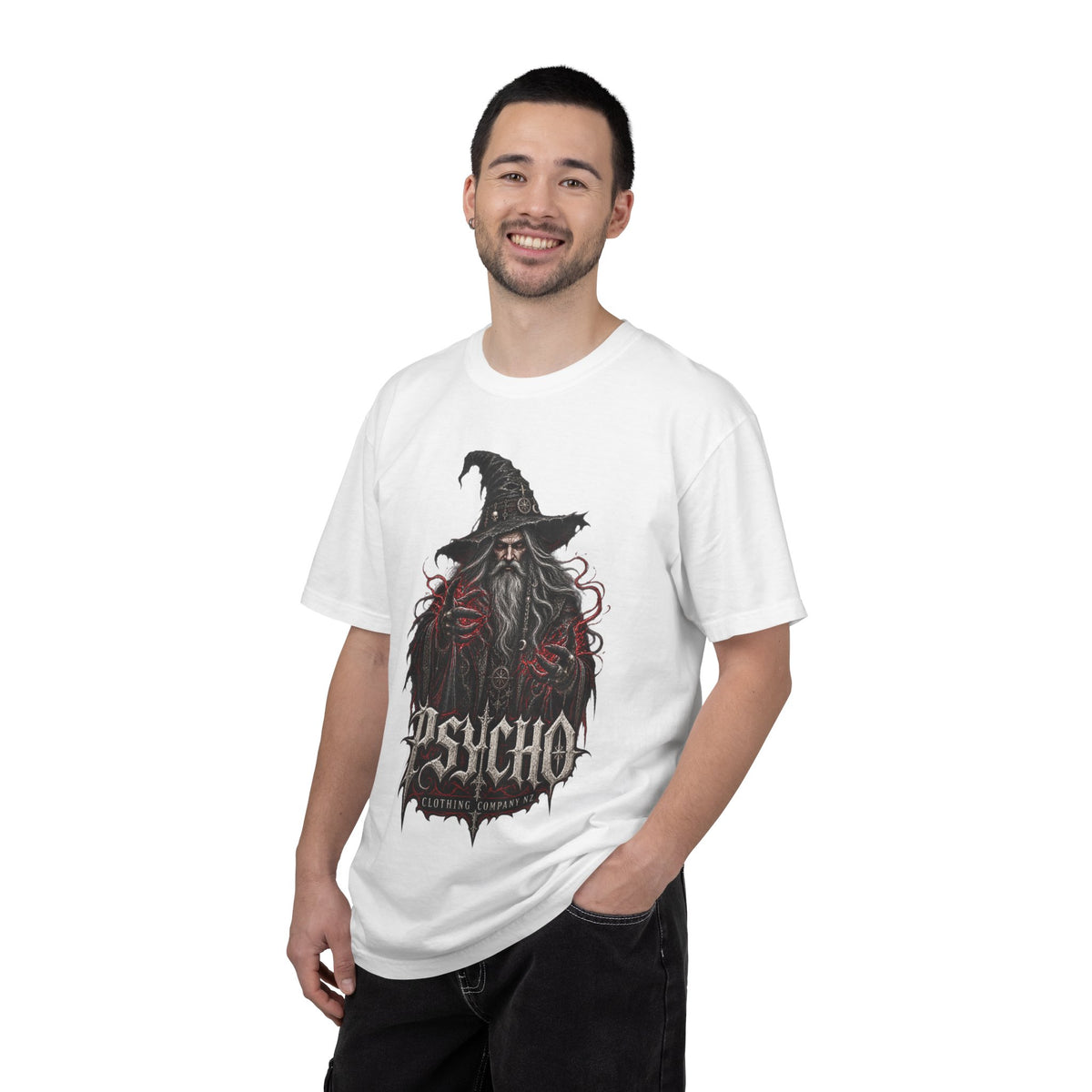 Psycho Wizard T-Shirt — Gothic Wizard Graphic Tee