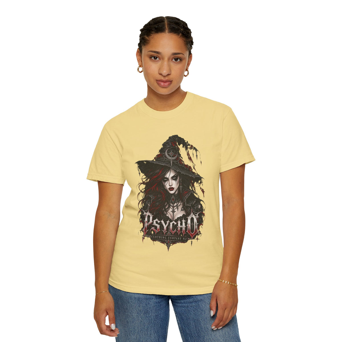Psycho Witch Gothic Graphic T-Shirt