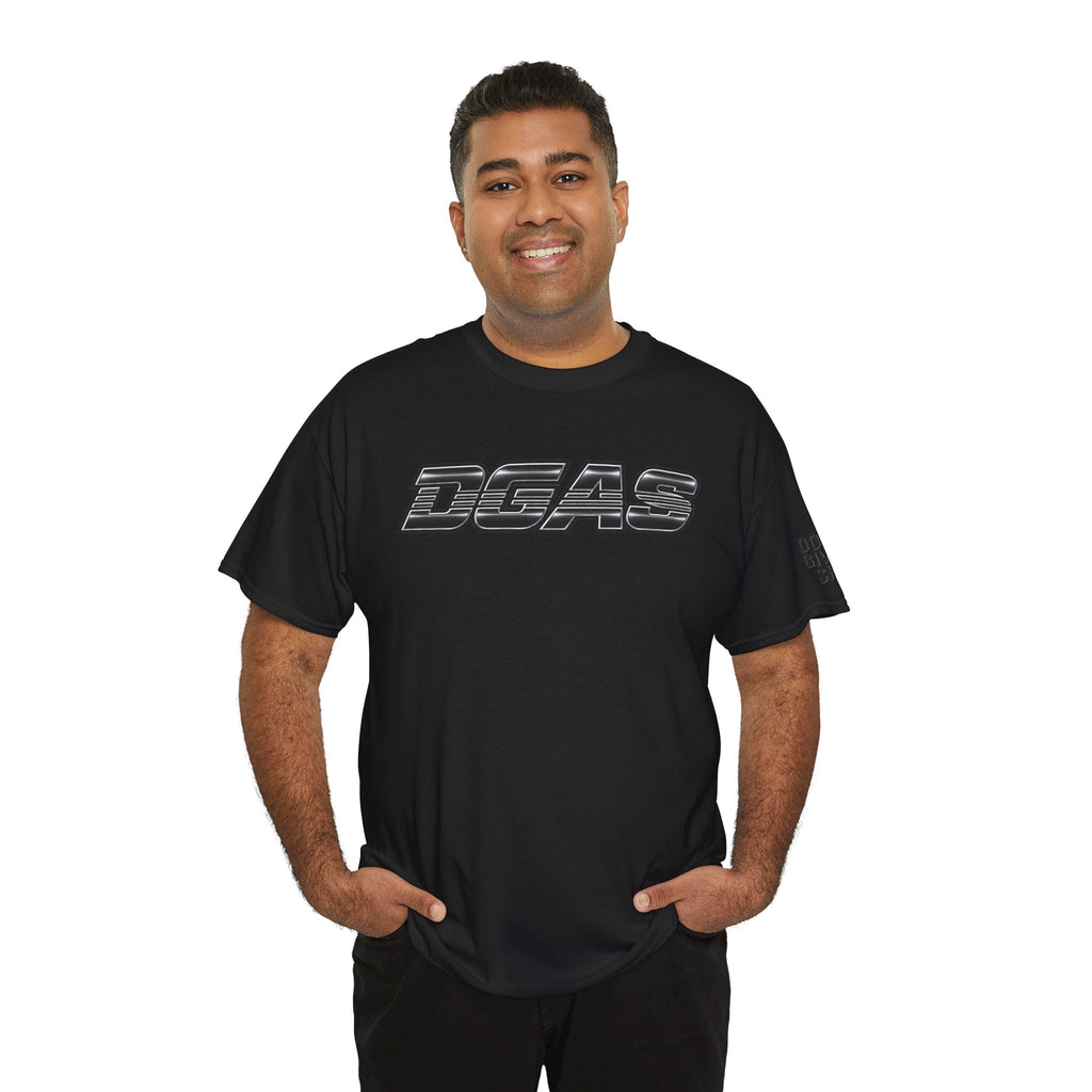 DGAS (Dont Give A Shit) Retro Logo Tee — White Graphic Short Sleeve Shirt