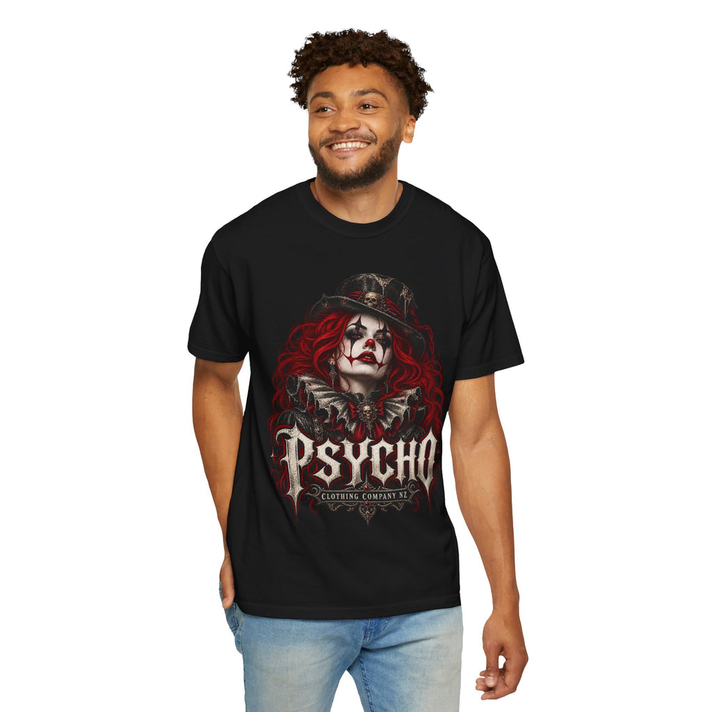 Psycho Female Clown Graphic T-Shirt