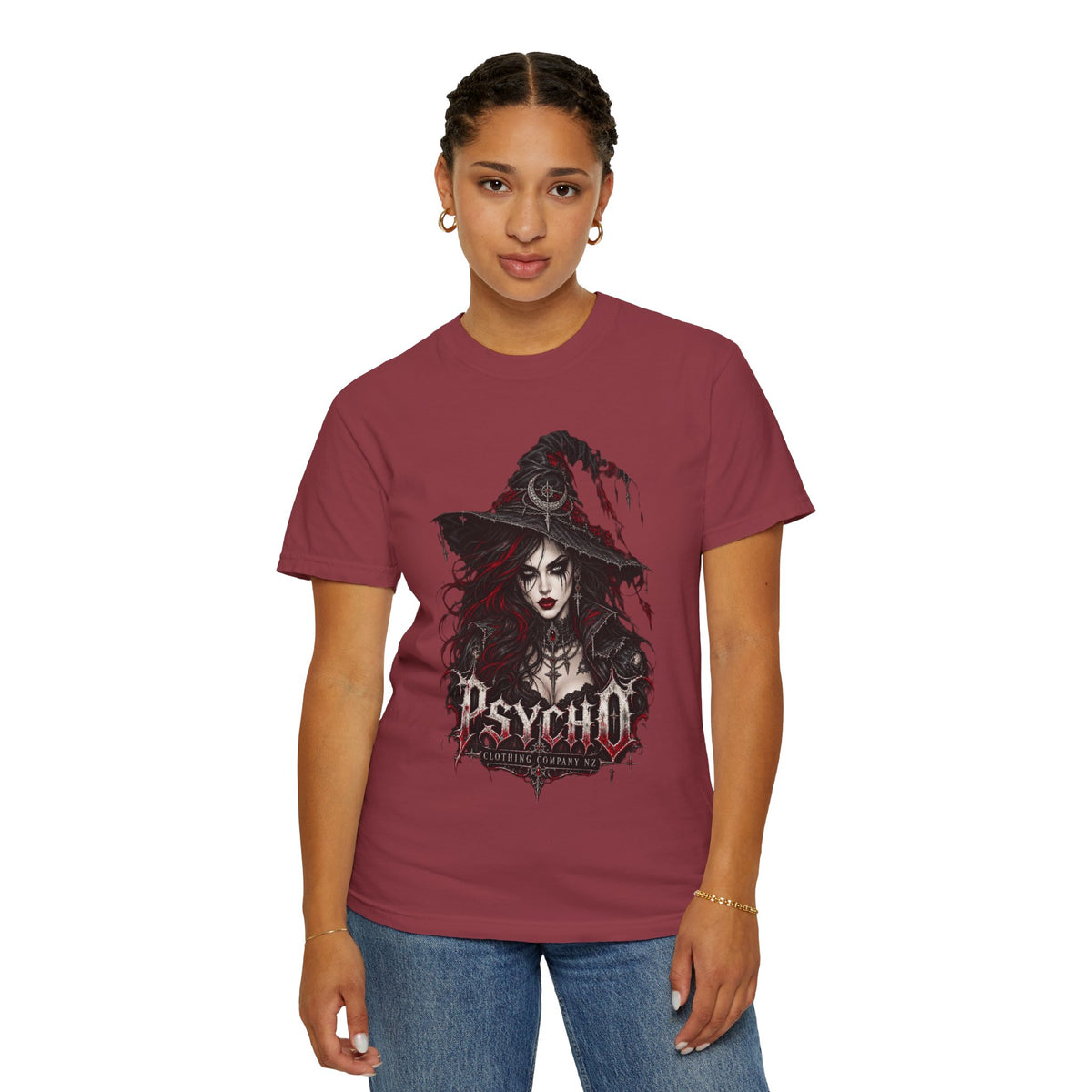 Psycho Witch Gothic Graphic T-Shirt