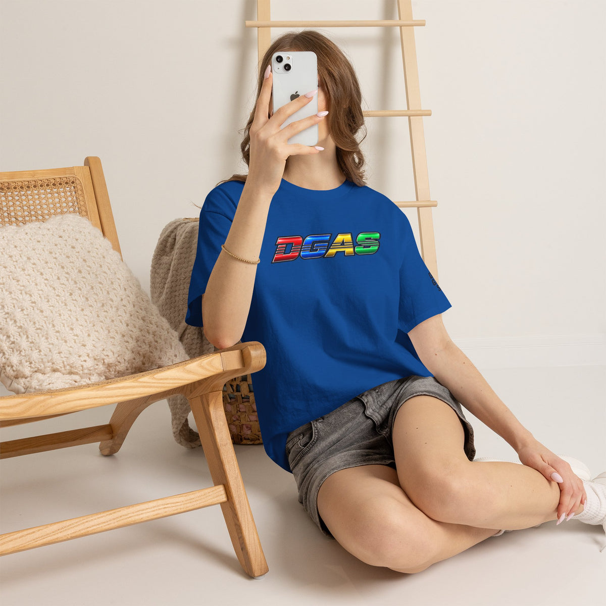 DGAS Dont Give A Shit Retro Rainbow Logo T‑Shirt