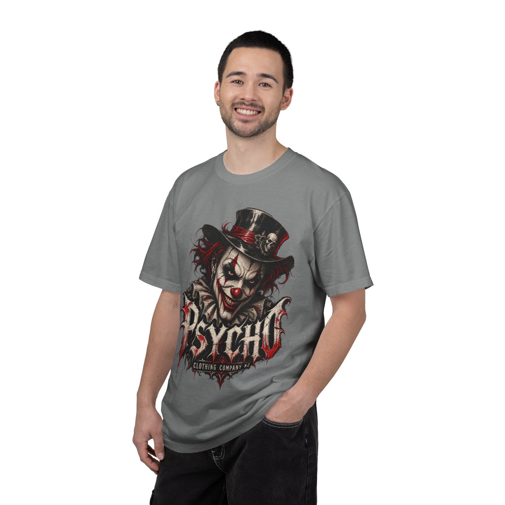 Psycho Clown Male Graphic T-Shirt — Creepy Gothic Horror Tee