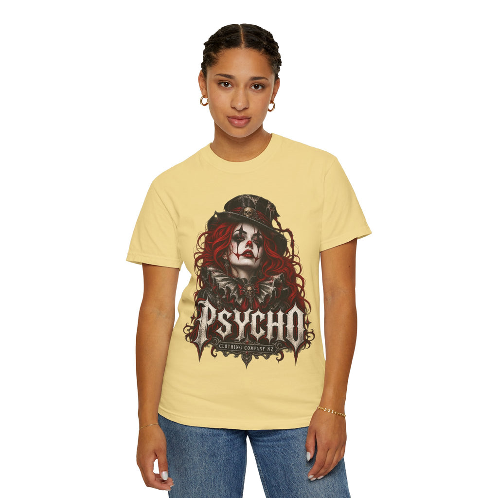 Psycho Female Clown Graphic T-Shirt