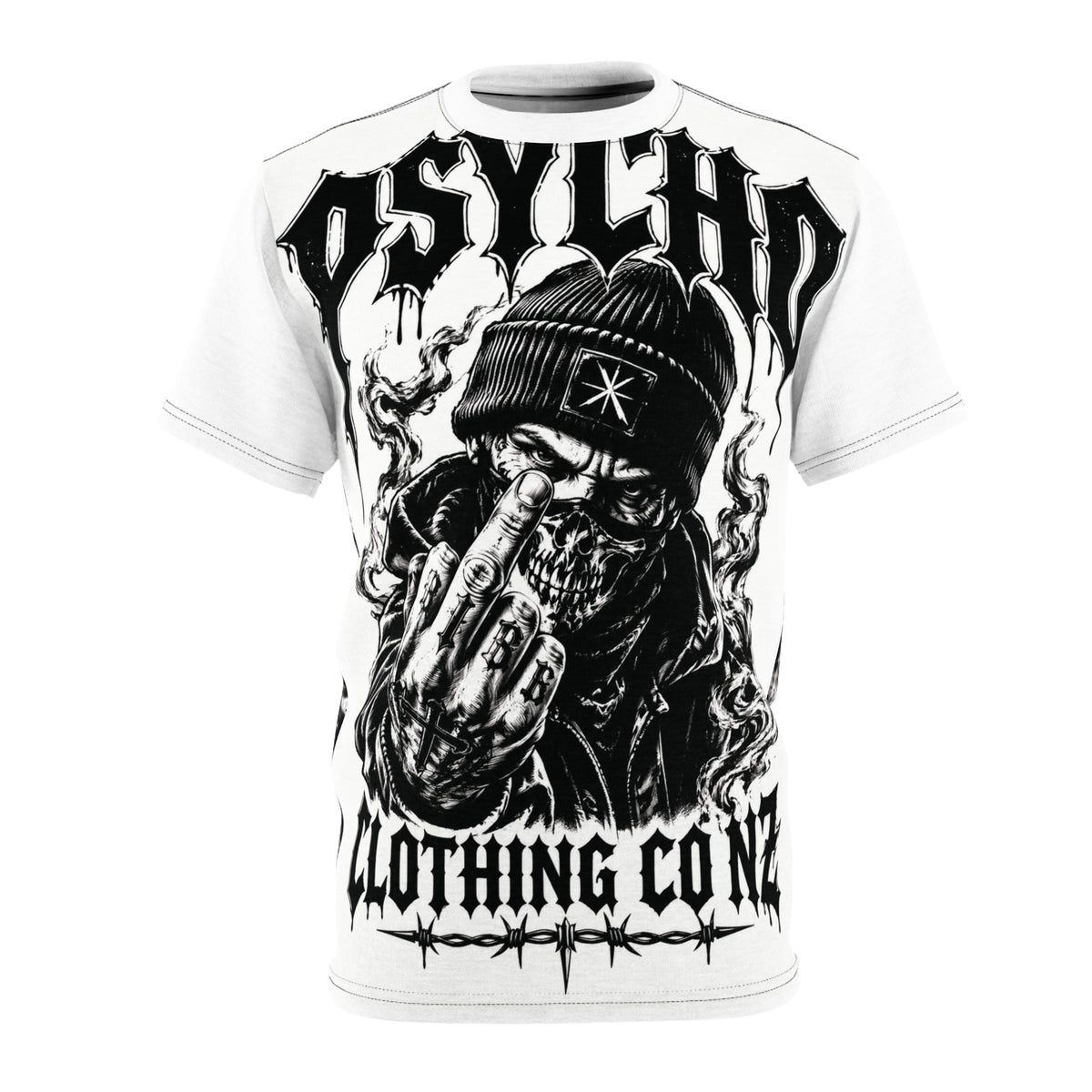 Psycho Clothing Co NZ Graphic Tee — Streetwear Shirt