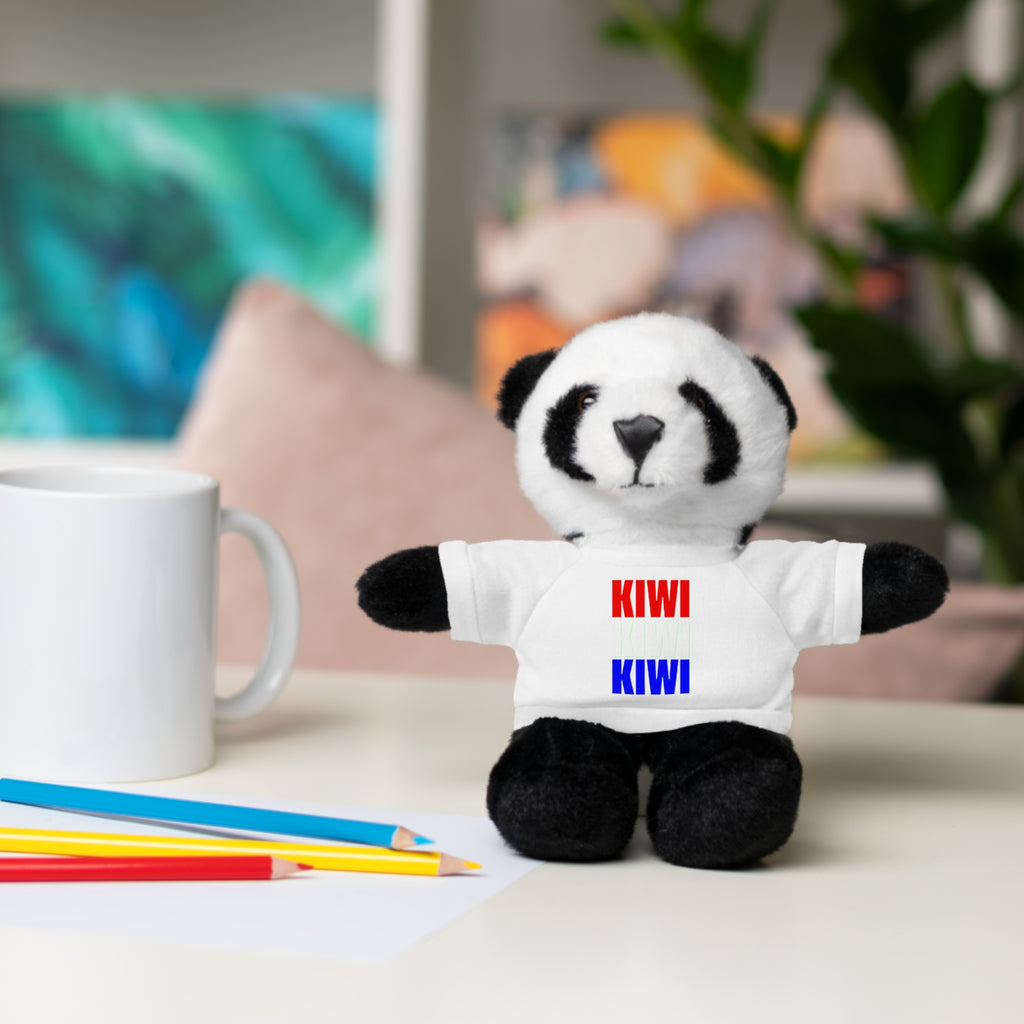 Kiwi Stripe Teddy Bear with Graphic Tee