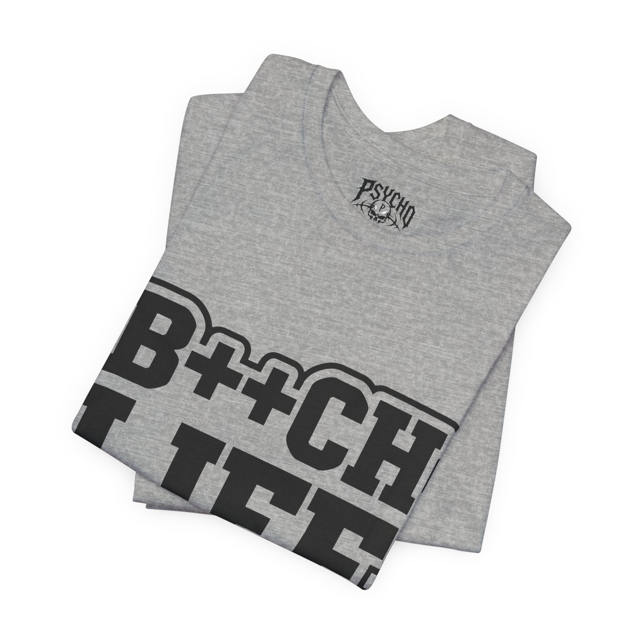 B++CH LIFE Graphic Tee — Bold Text Statement T-Shirt