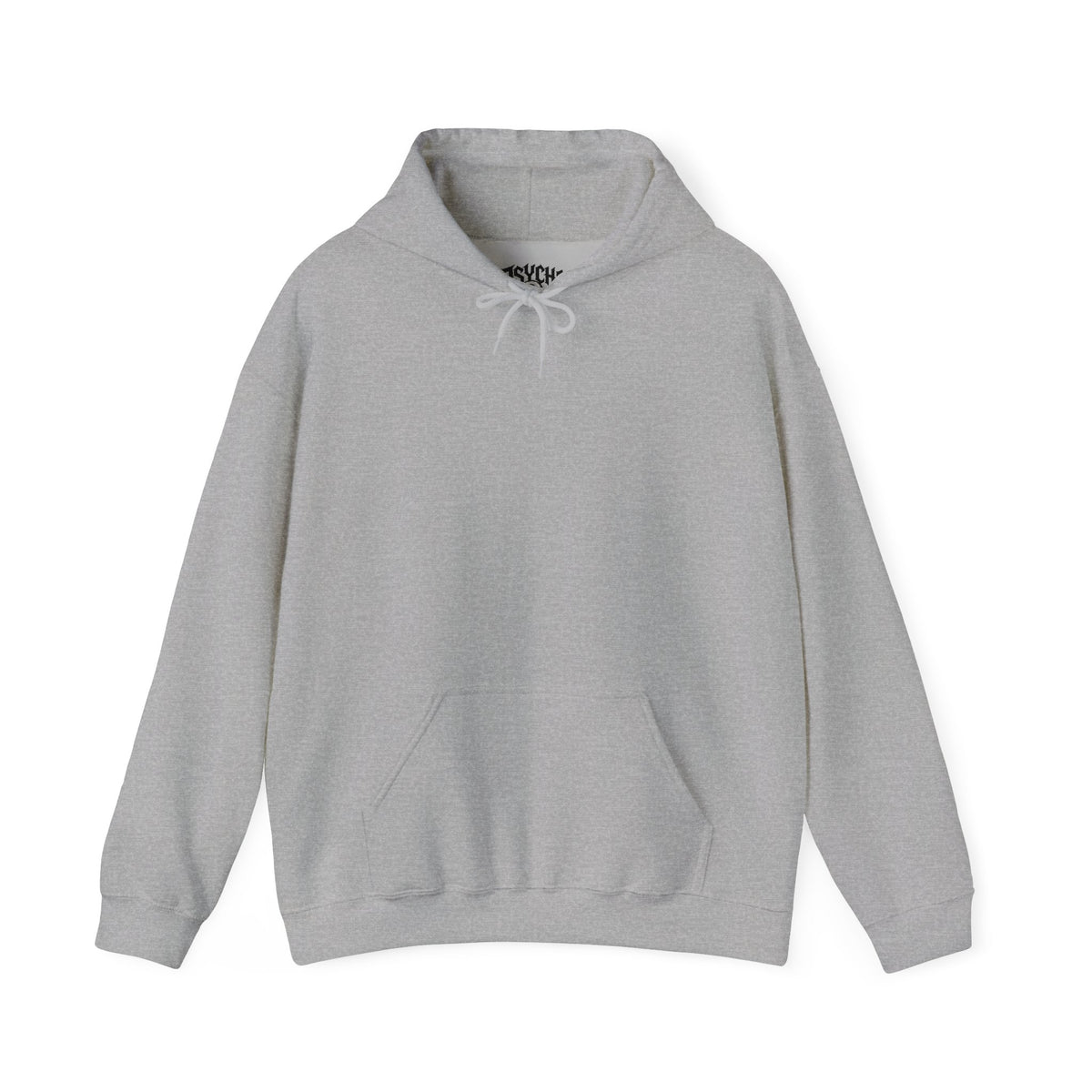 Psycho Clothing Co. Graphic Hoodie — Retro Flame Skull Streetwear