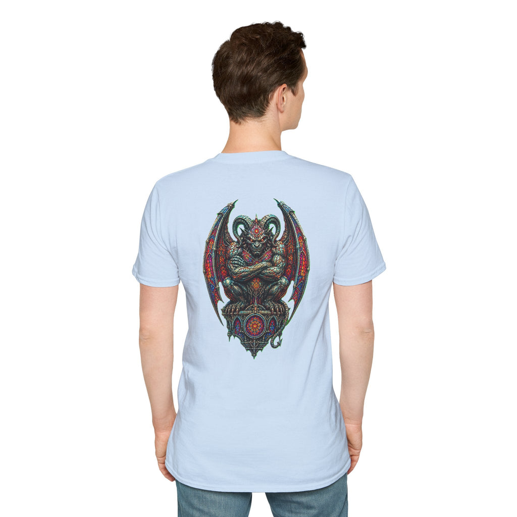 Demon Gargoyle Graphic T-Shirt — Gothic Occult Art Tee