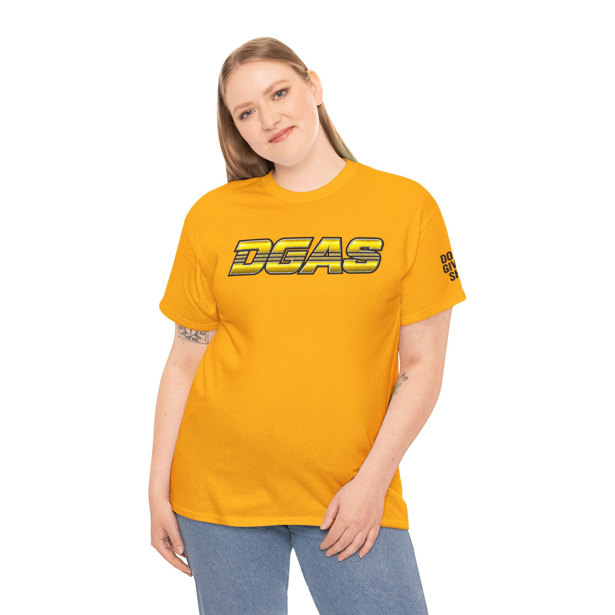 DGAS (Dont Give A Shit) Graphic Tee — Bold Retro Racing Logo T‑Shirt