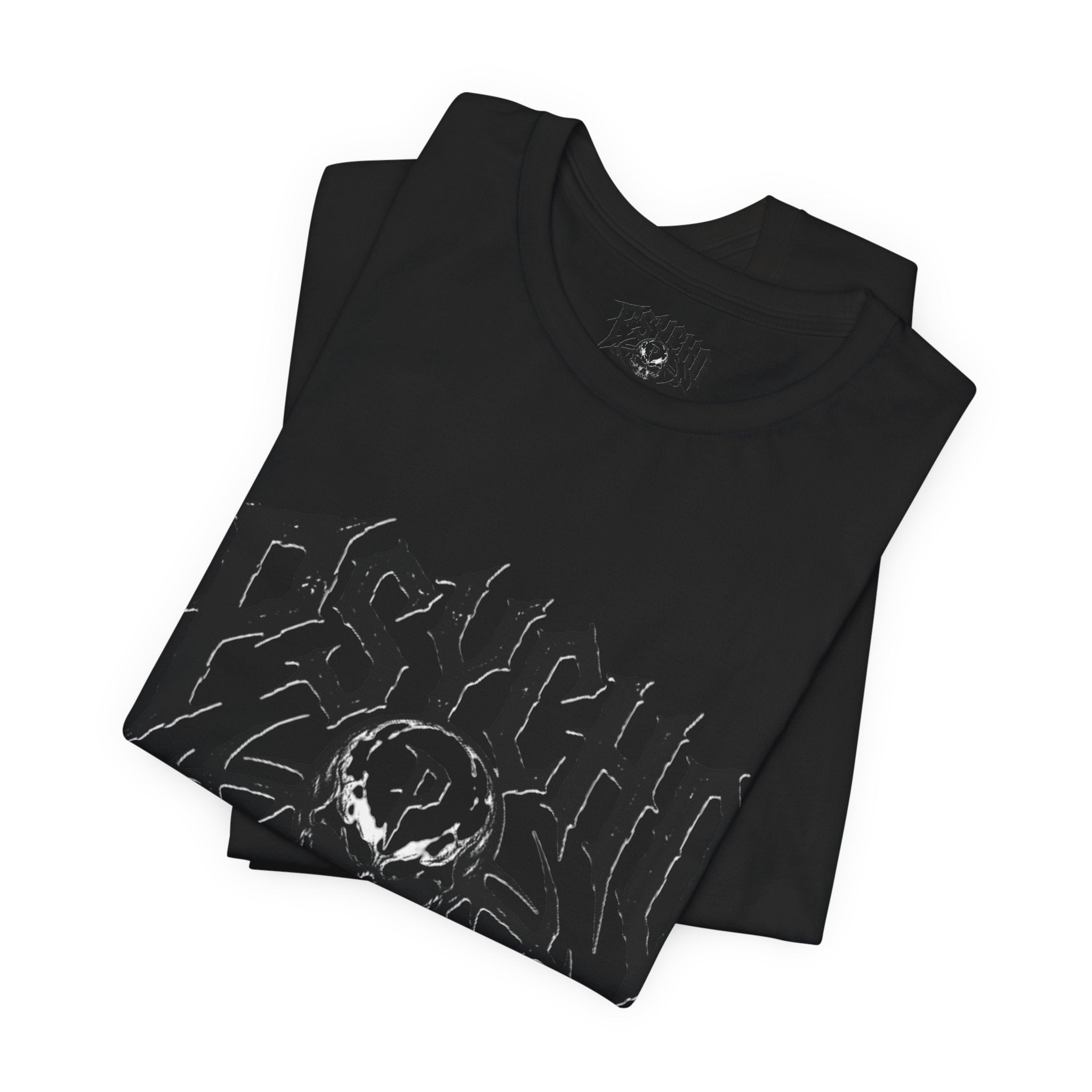 Psycho Clothing Co. Skull Tee — Gothic Rock Band Graphic T-Shirt