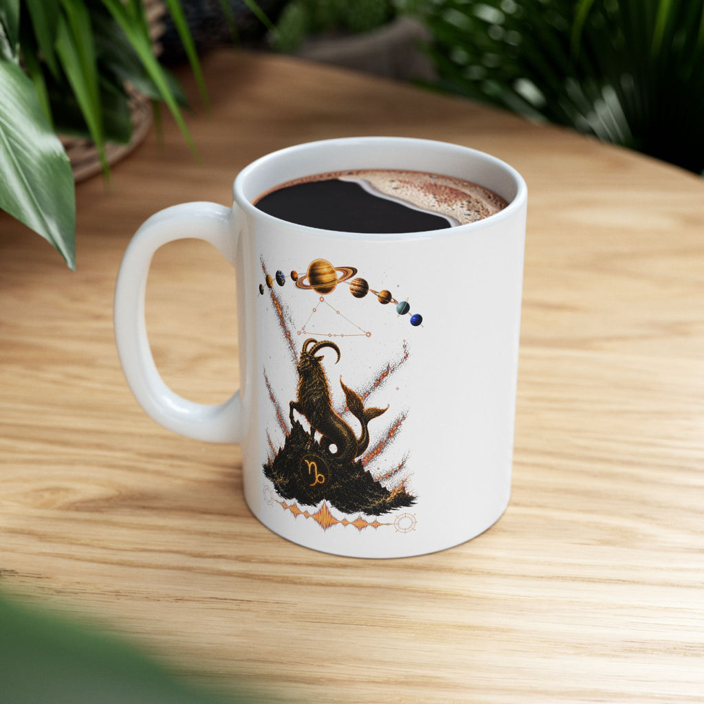 Zodiac Sign CAPRICORN -- Ceramic Mug, (11oz, 15oz)