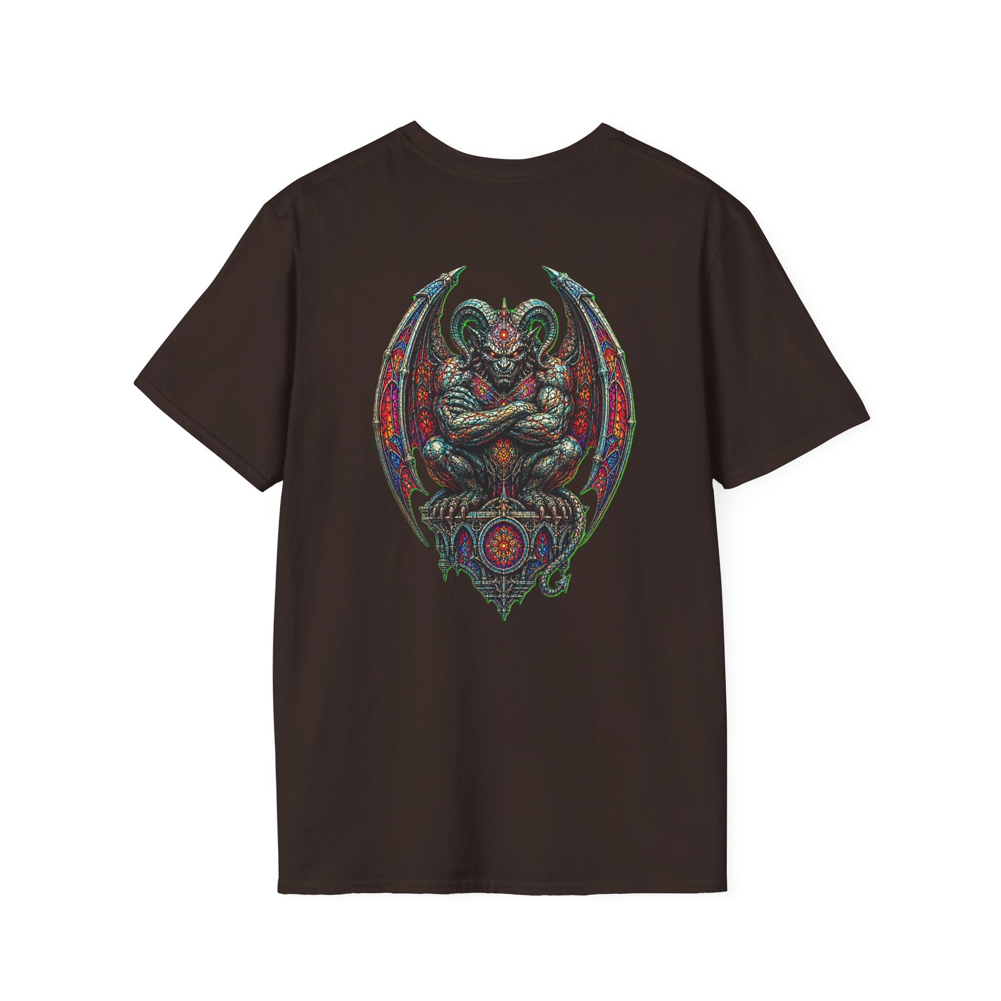Demon Gargoyle Graphic T-Shirt — Gothic Occult Art Tee