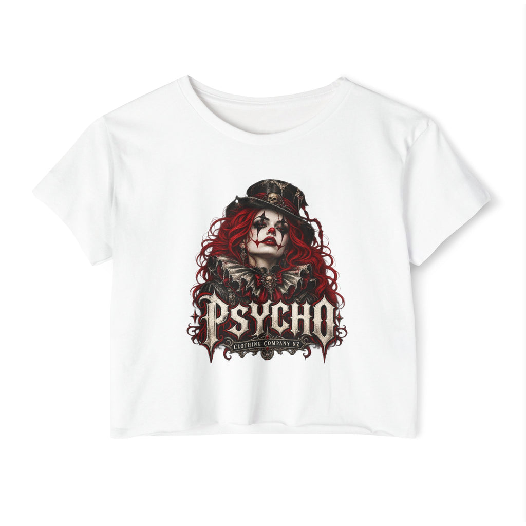 Psycho Female Clown Women's Festival Crop Top
