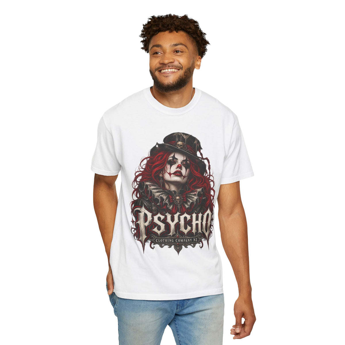 Psycho Female Clown Graphic T-Shirt