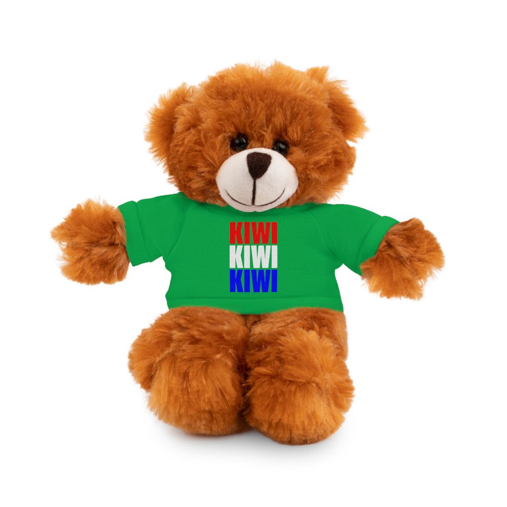 Kiwi Stripe Teddy Bear with Graphic Tee