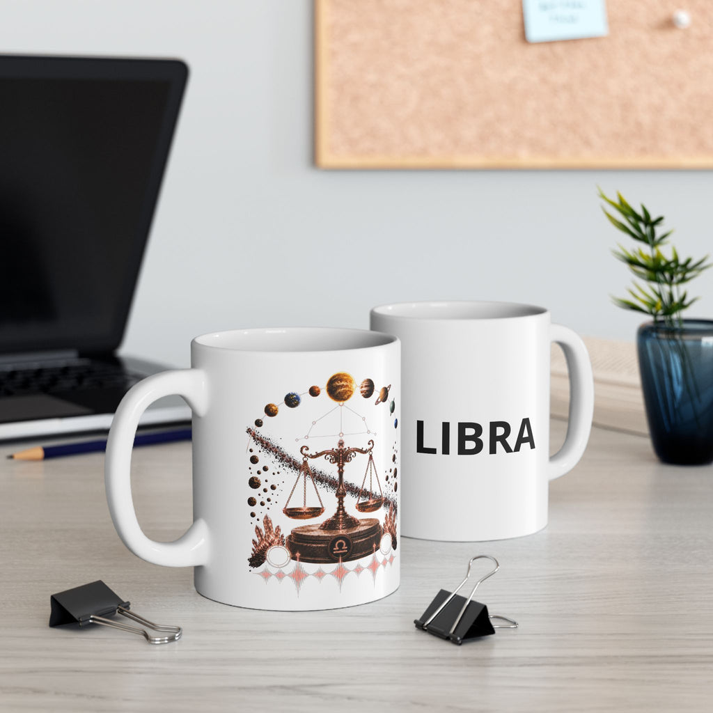 Zodiac Sign LIBRA -- Ceramic Mug, (11oz, 15oz)