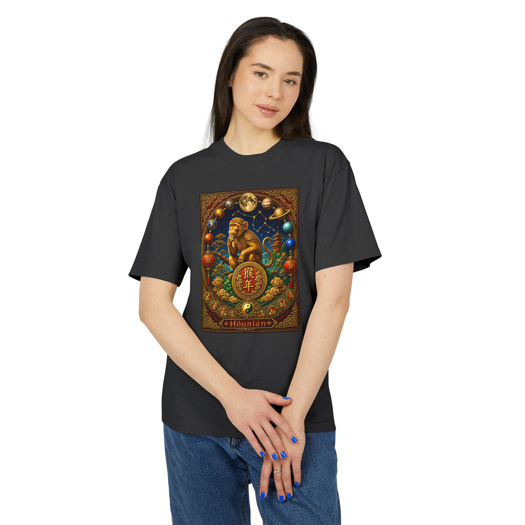 Chinese Zodiac Hounian T Shirt— Vintage Lunar New Year of the Monkey Design