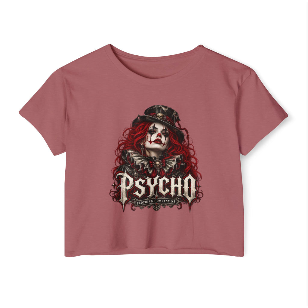 Psycho Female Clown Women's Festival Crop Top