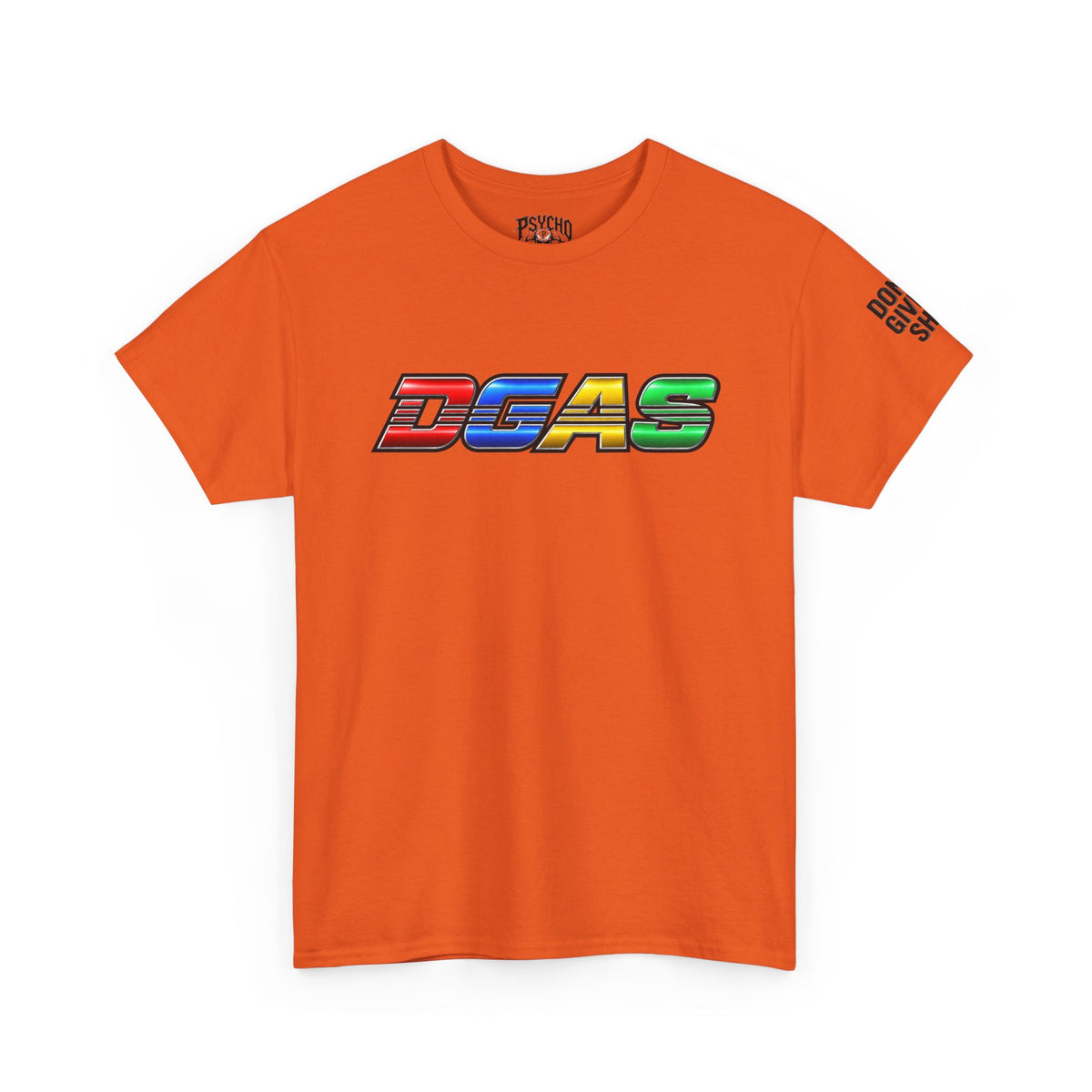 DGAS Dont Give A Shit Retro Rainbow Logo T‑Shirt