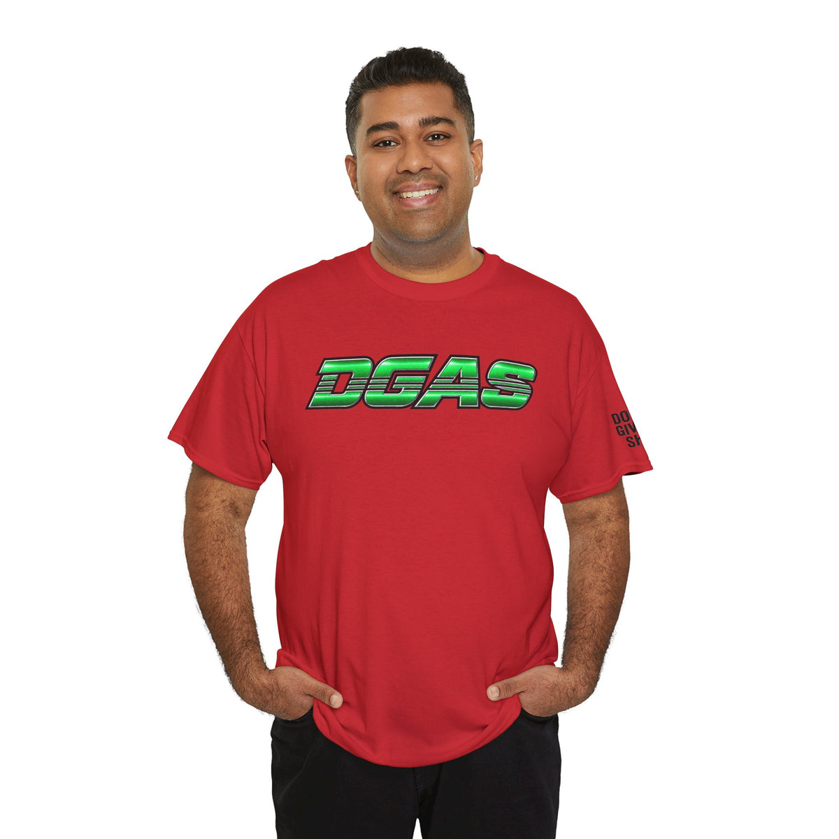 DGAS (Dont Give A Shit) Green Retro Logo Tee — Streetwear Graphic T-Shirt