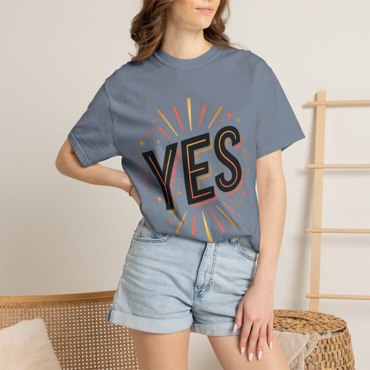 YES Graphic T-Shirt — Bold Retro Celebration Tee