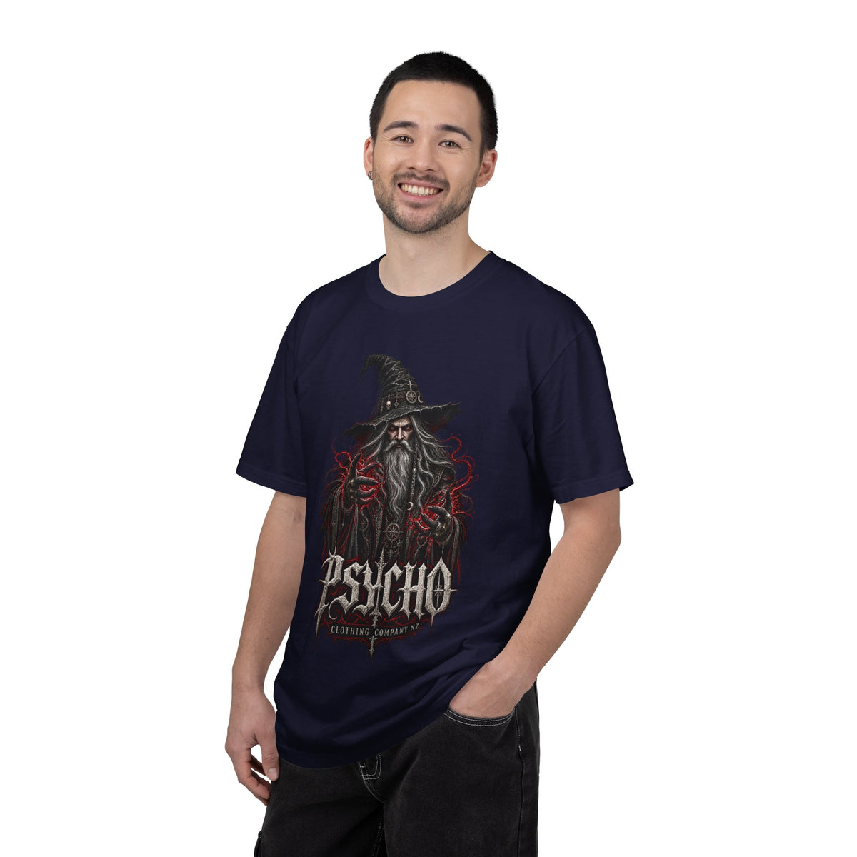 Psycho Wizard T-Shirt — Gothic Wizard Graphic Tee