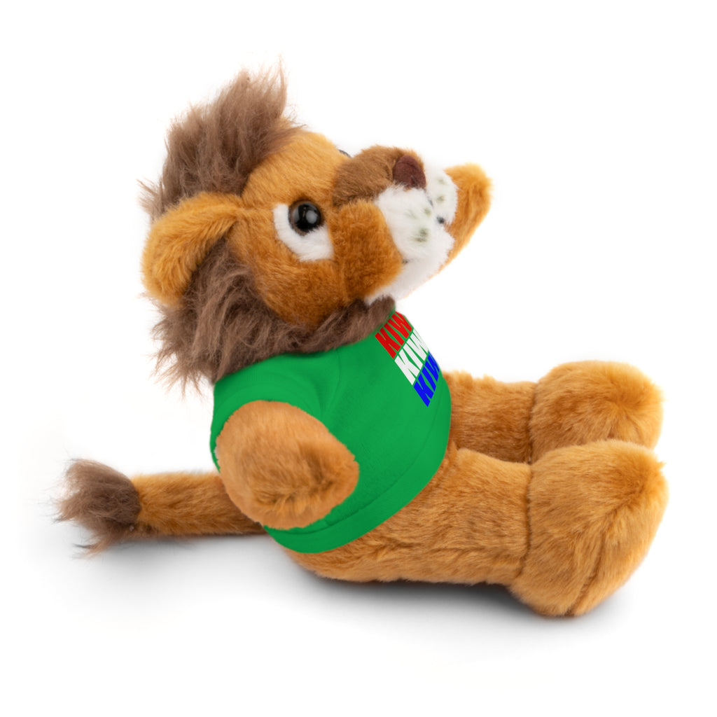 Kiwi Stripe Teddy Bear with Graphic Tee